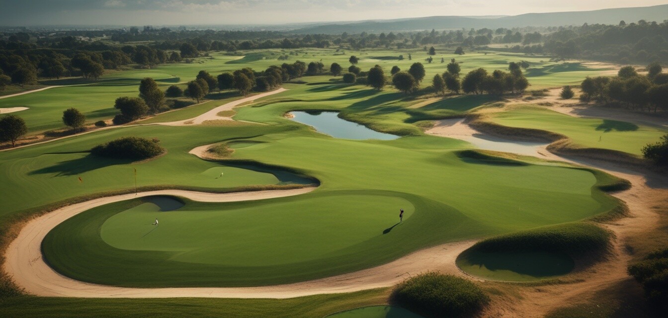 Detailed map of a golf course