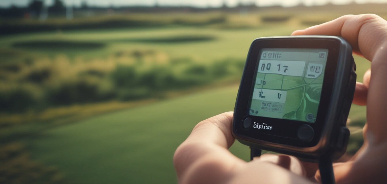 Golf GPS device display