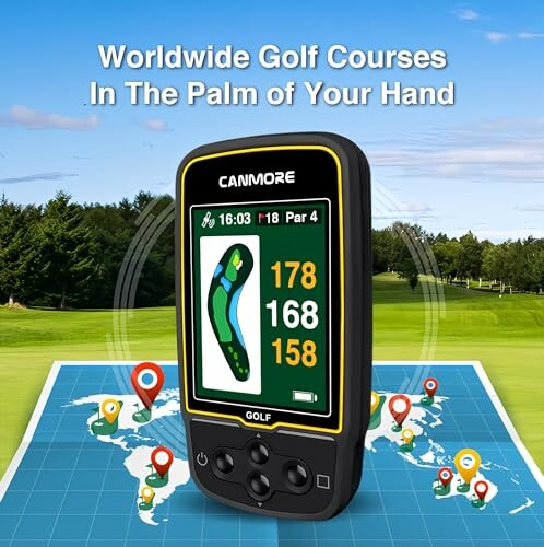 Handheld-GPS-Gerät für Golfplätze weltweit