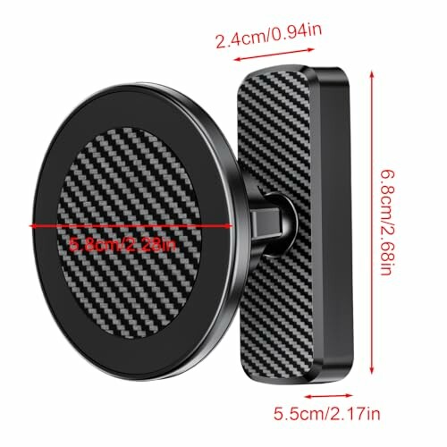 Magnetische Handyhalterung mit Abmessungen